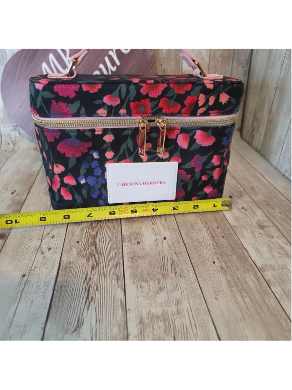Carolina Herrera Floral Cosmetic Bag NWOT